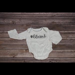 Mud pie #blessed onesie 0-6 nwot